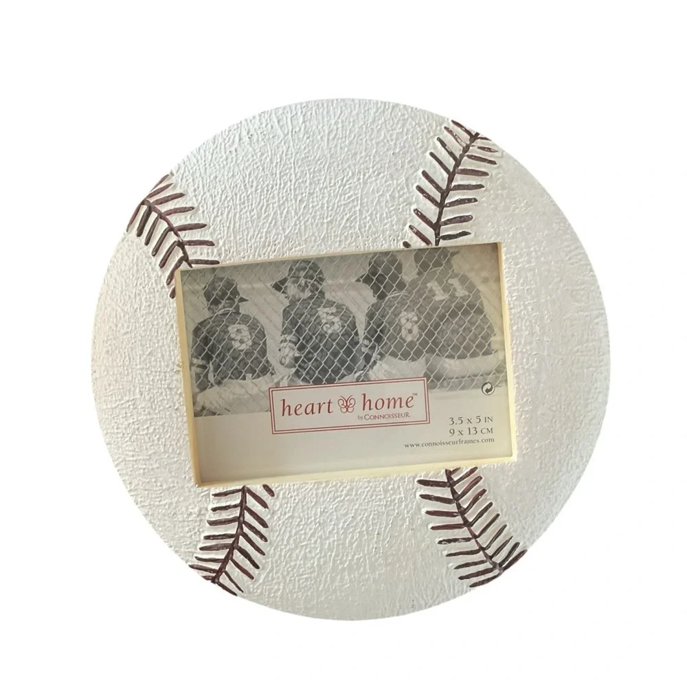 Baseball Photo Frame Set Bat Glove Ball Sports Decor Heart & Home
